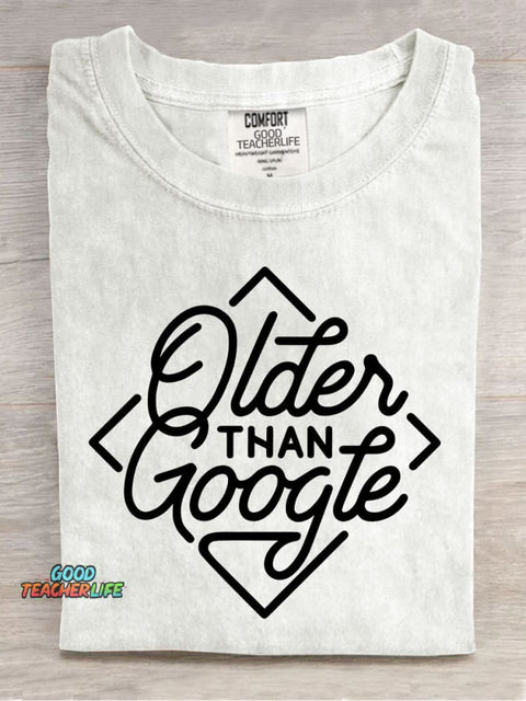 Older Than Google Decorative Pattern T-shirt