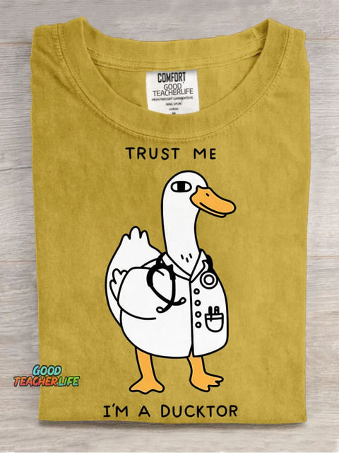 Ducktor Decorative Pattern T-shirt