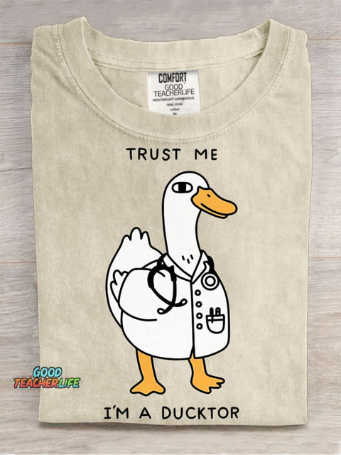 Ducktor Decorative Pattern T-shirt