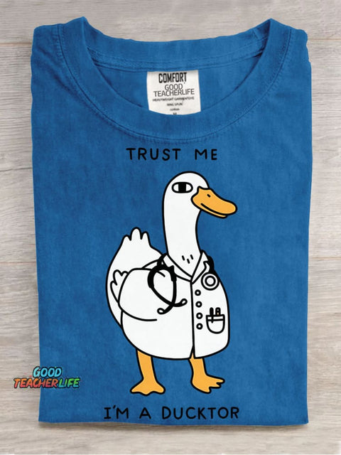 Ducktor Decorative Pattern T-shirt