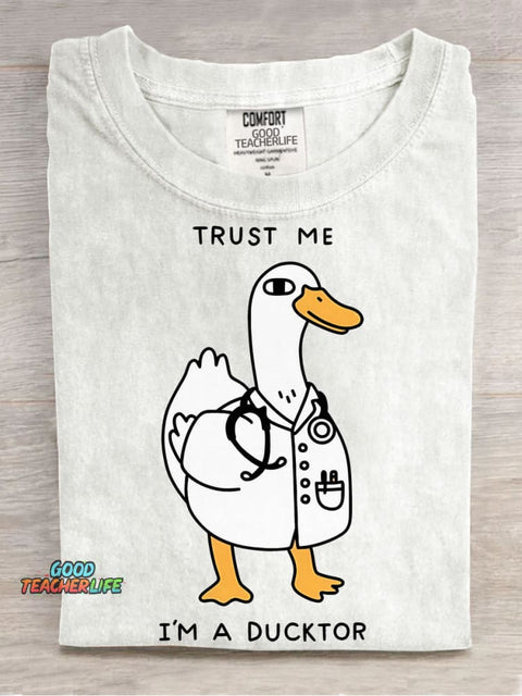 Ducktor Decorative Pattern T-shirt