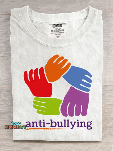 Anti-bullying Decorative Pattern T-shirt