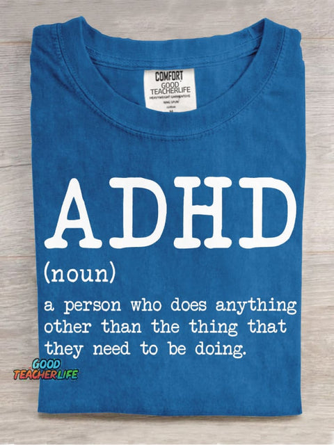 Explanation ADHD Decorative Pattern T-shirt