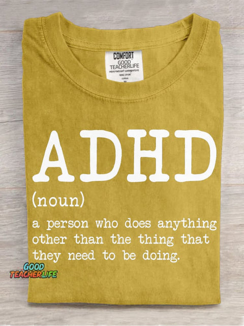 Explanation ADHD Decorative Pattern T-shirt
