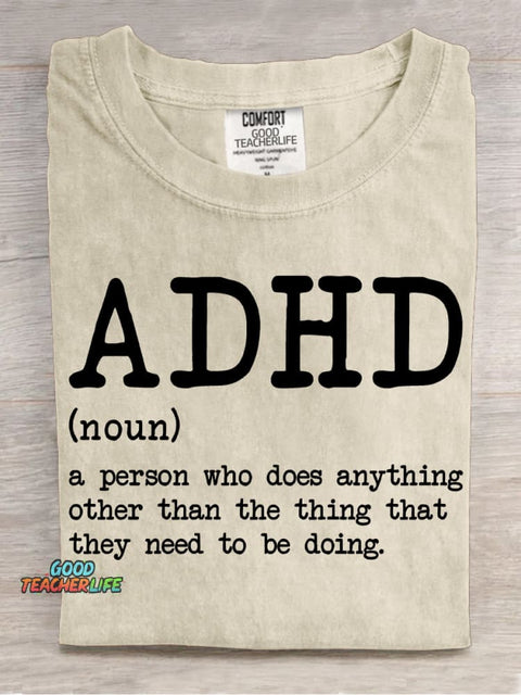 Explanation ADHD Decorative Pattern T-shirt