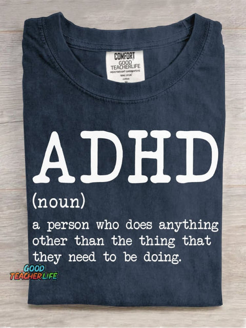 Explanation ADHD Decorative Pattern T-shirt