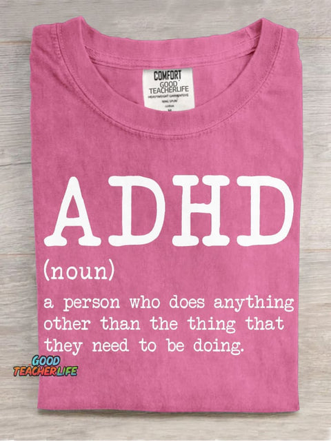 Explanation ADHD Decorative Pattern T-shirt