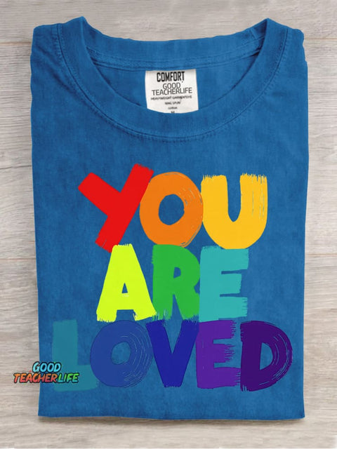 You Are Loved Decorative Pattern T-shirt