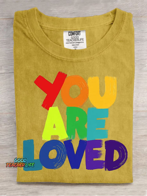 You Are Loved Decorative Pattern T-shirt
