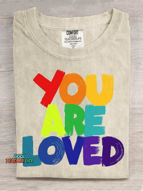 You Are Loved Decorative Pattern T-shirt