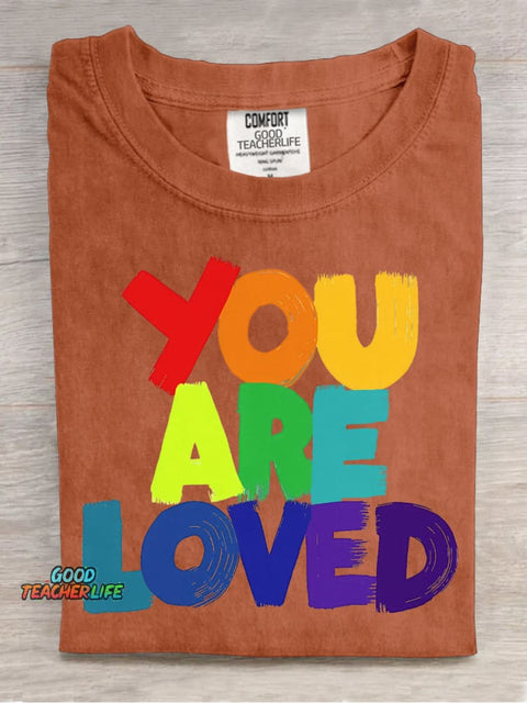 You Are Loved Decorative Pattern T-shirt