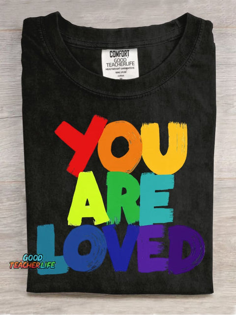 You Are Loved Decorative Pattern T-shirt