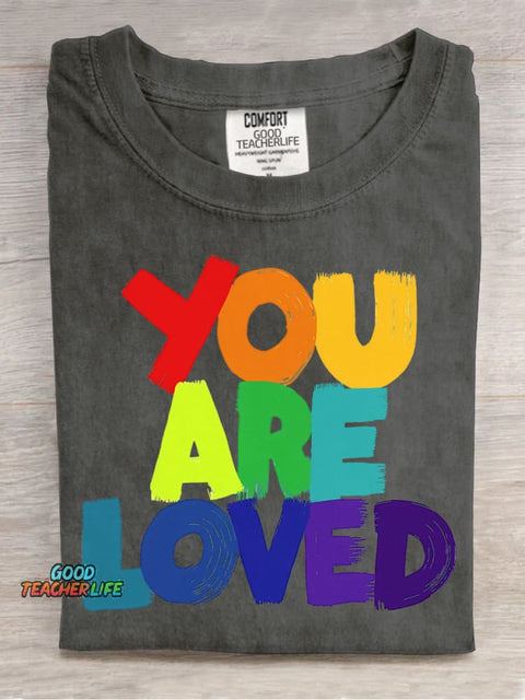 You Are Loved Decorative Pattern T-shirt