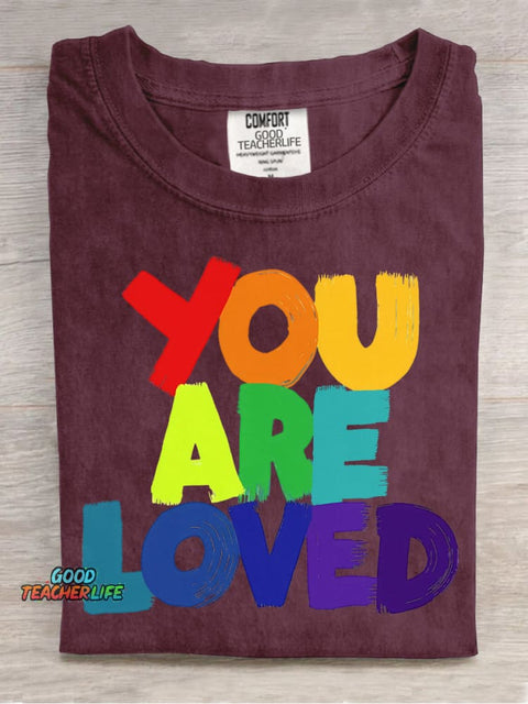 You Are Loved Decorative Pattern T-shirt