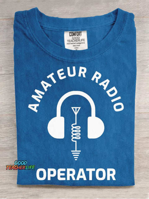 Amateur Radio Decorative Pattern T-shirt