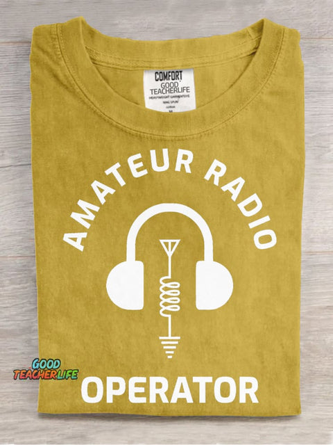 Amateur Radio Decorative Pattern T-shirt