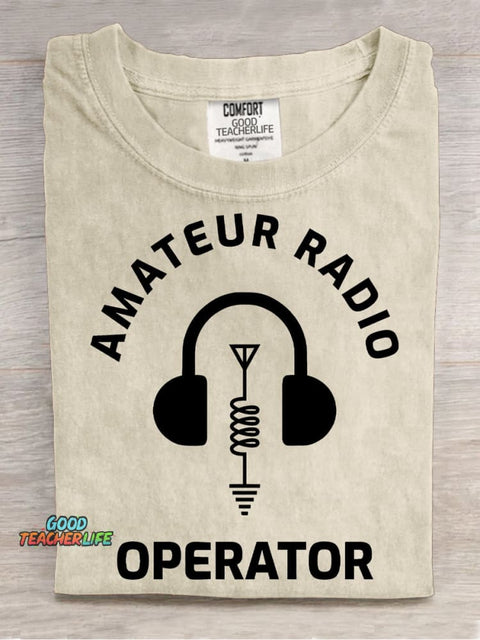 Amateur Radio Decorative Pattern T-shirt
