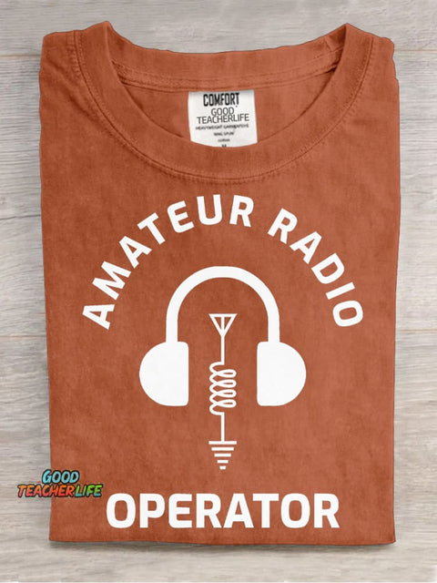 Amateur Radio Decorative Pattern T-shirt