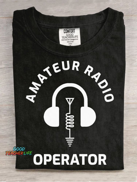Amateur Radio Decorative Pattern T-shirt