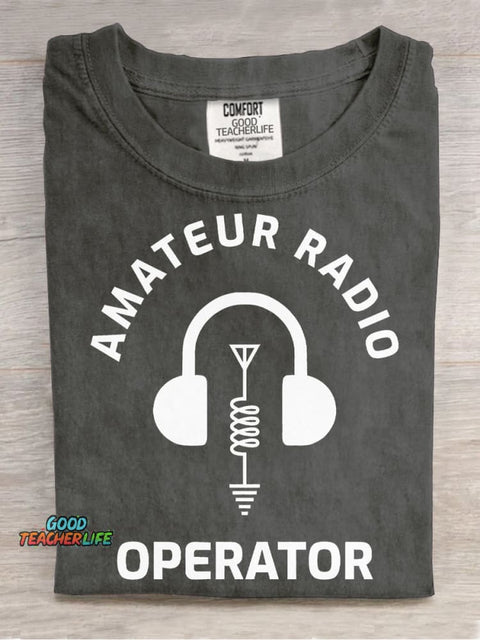 Amateur Radio Decorative Pattern T-shirt