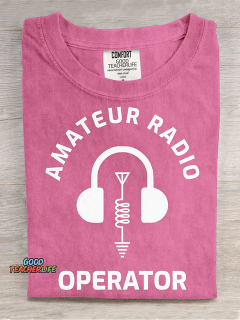 Amateur Radio Decorative Pattern T-shirt