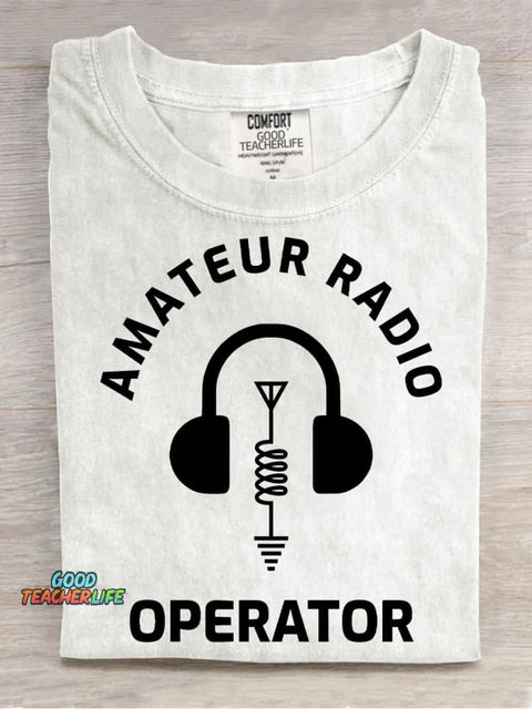 Amateur Radio Decorative Pattern T-shirt