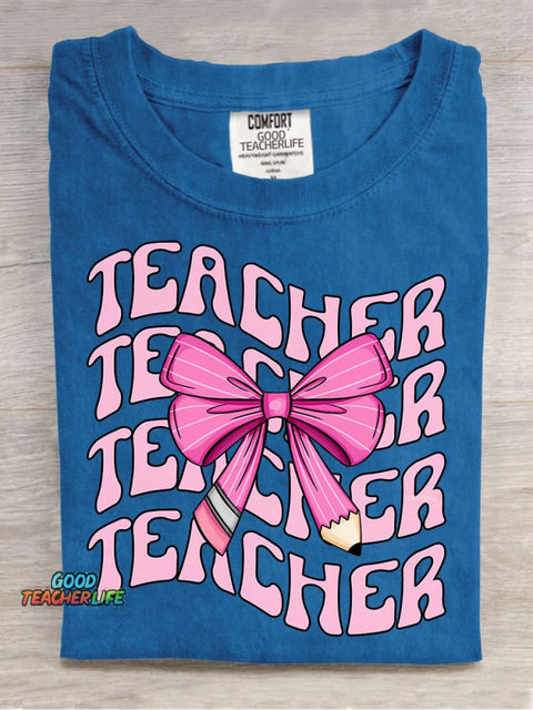 Teacher Decorative Pattern T-shirt