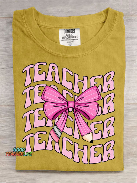 Teacher Decorative Pattern T-shirt