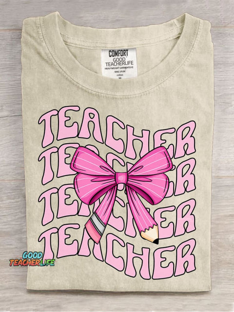 Teacher Decorative Pattern T-shirt