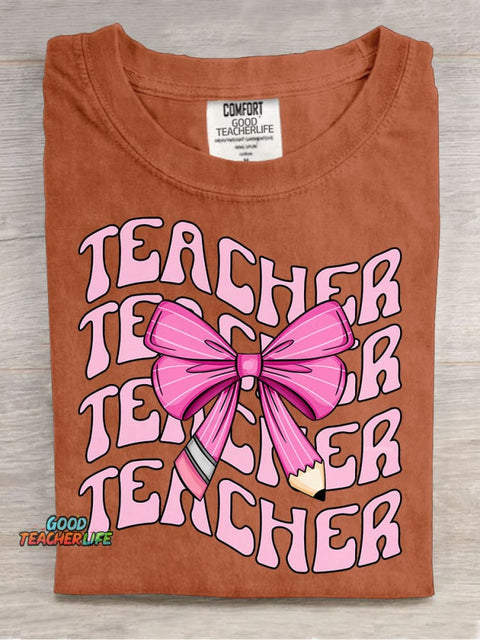 Teacher Decorative Pattern T-shirt