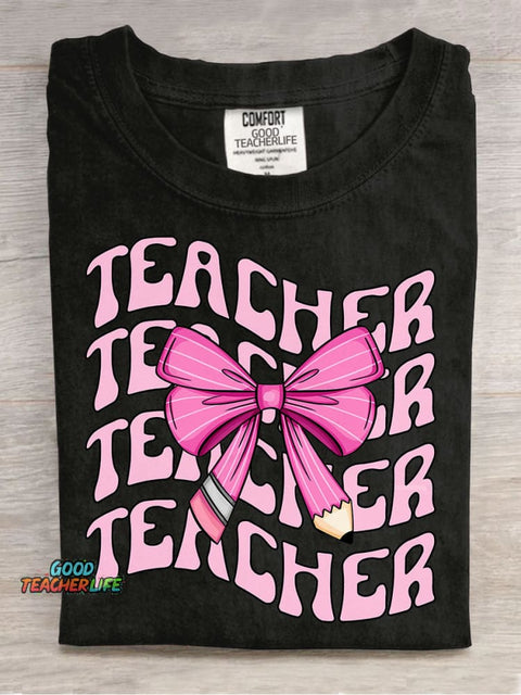 Teacher Decorative Pattern T-shirt