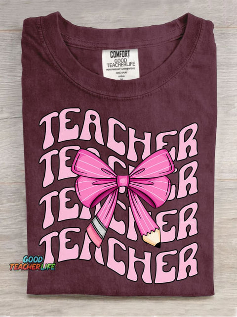 Teacher Decorative Pattern T-shirt