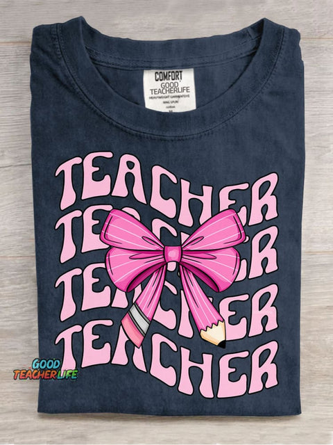 Teacher Decorative Pattern T-shirt