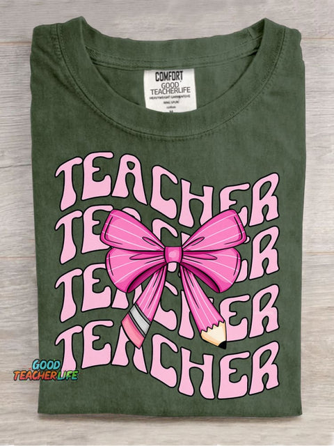 Teacher Decorative Pattern T-shirt