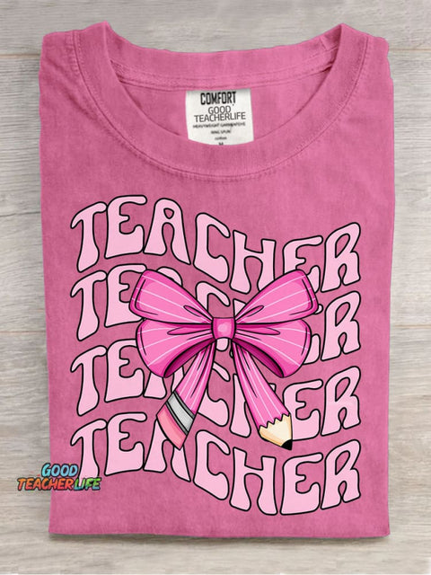 Teacher Decorative Pattern T-shirt