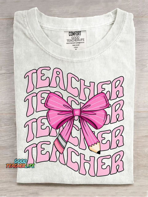 Teacher Decorative Pattern T-shirt