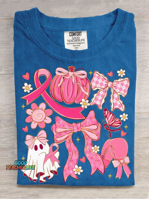 Decorative Pattern of Little Ghosts Protecting Women T-shirt