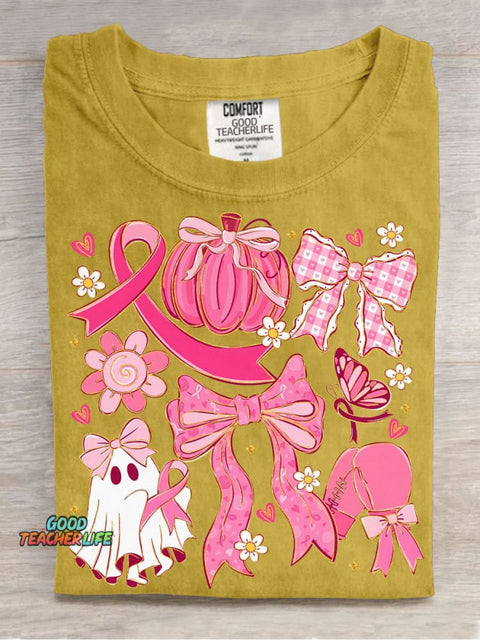 Decorative Pattern of Little Ghosts Protecting Women T-shirt