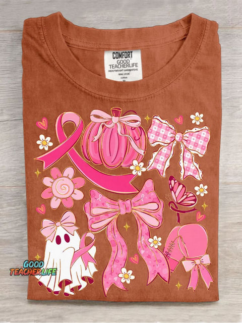 Decorative Pattern of Little Ghosts Protecting Women T-shirt