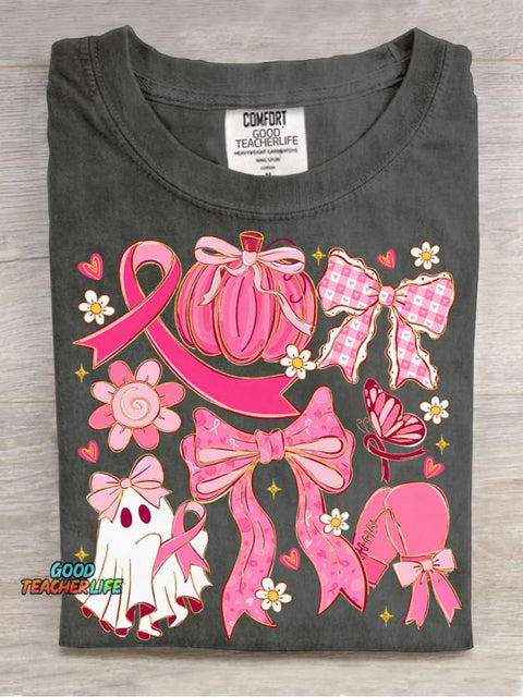 Decorative Pattern of Little Ghosts Protecting Women T-shirt