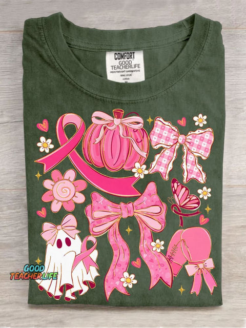 Decorative Pattern of Little Ghosts Protecting Women T-shirt