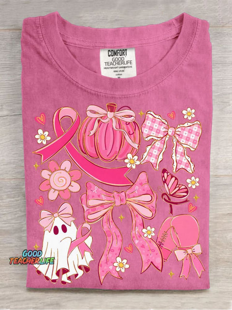 Decorative Pattern of Little Ghosts Protecting Women T-shirt