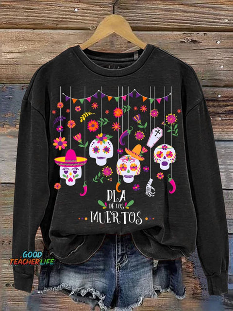 Day of The Dead Día De Los Muertos Casual Sweatshirt