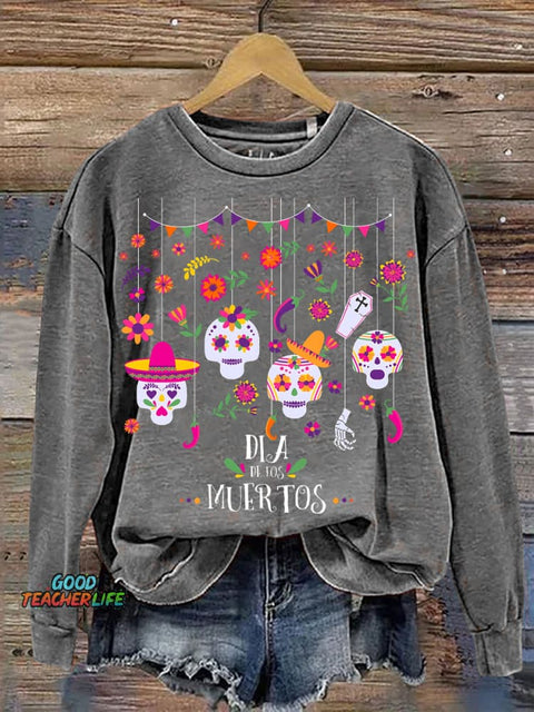 Day of The Dead Día De Los Muertos Casual Sweatshirt