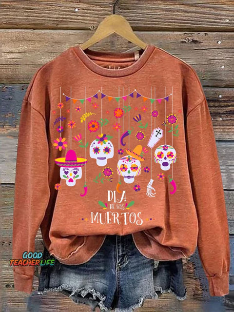 Day of The Dead Día De Los Muertos Casual Sweatshirt