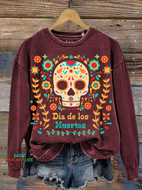 Day of The Dead Día De Los Muertos Casual Sweatshirt