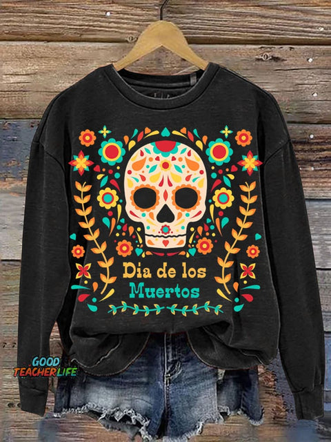 Day of The Dead Día De Los Muertos Casual Sweatshirt