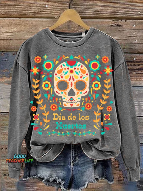 Day of The Dead Día De Los Muertos Casual Sweatshirt