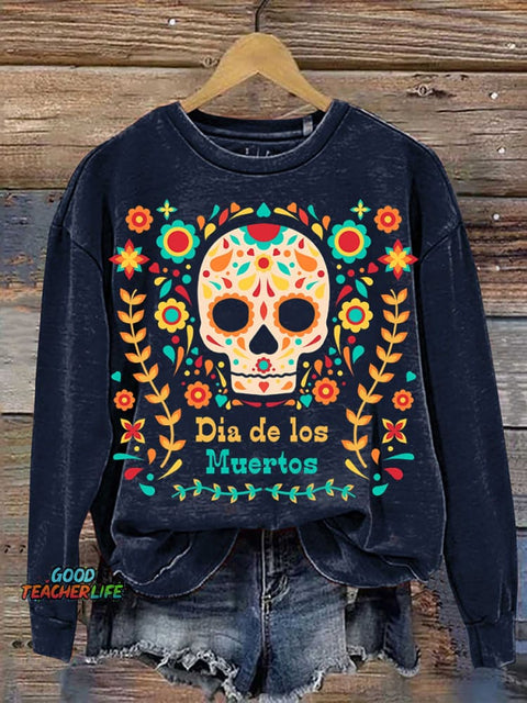 Day of The Dead Día De Los Muertos Casual Sweatshirt