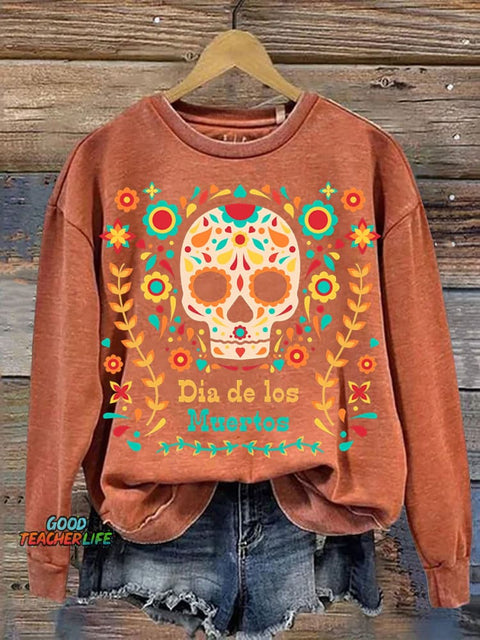 Day of The Dead Día De Los Muertos Casual Sweatshirt